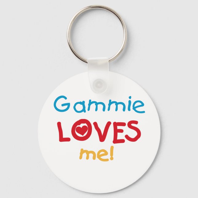 Llavero Gammie me ama camisetas y regalos (Anverso)