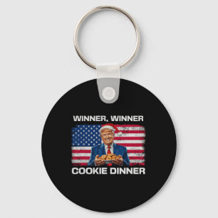 Llavero Ganador Cookie Dinner Funny Trump 2024 47th