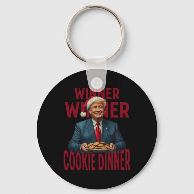 Llavero Ganador Cookie Dinner Funny Trump 2024 47th (Anverso)