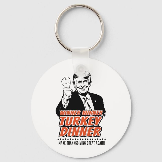 Llavero Ganador de Trump ganador de la cena en Turquía Tha (Anverso)