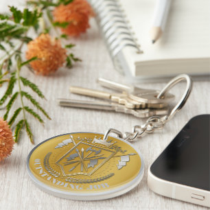 Llavero Ganador del Premio Oro Plata Personalizado NOMBRE
