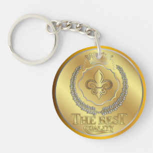 Llavero Ganador del Premio Oro Plata Personalizado NOMBRE