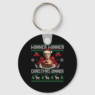 Llavero Ganador Navidad cena Santa Trump fea sw