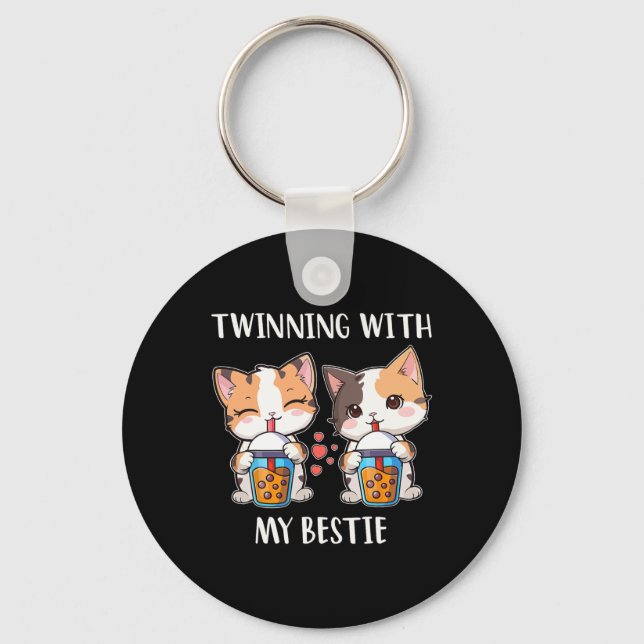 Llavero Ganar con mis amantes del gato (Anverso)