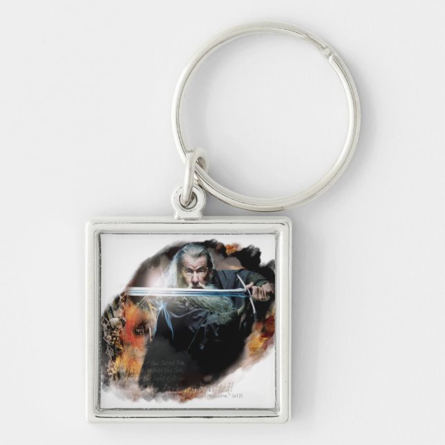 Llavero Gandalf Con Espada En Batalla (Frente)