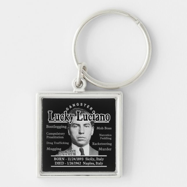 Llavero Gangster Lucky Luciano (Frente)