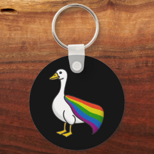 Llavero Ganso Arcoíris Orgullo LGBTQ Gay Transexual LGBTQ+
