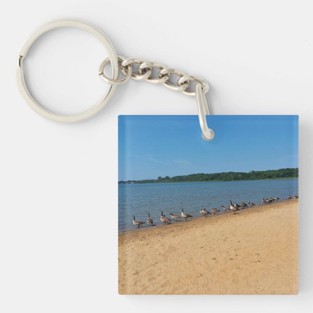 Llavero Gansos en Silver Lake, Wisconsin (Frente)