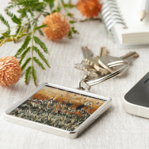 Llavero Gansos y patos vagan arte