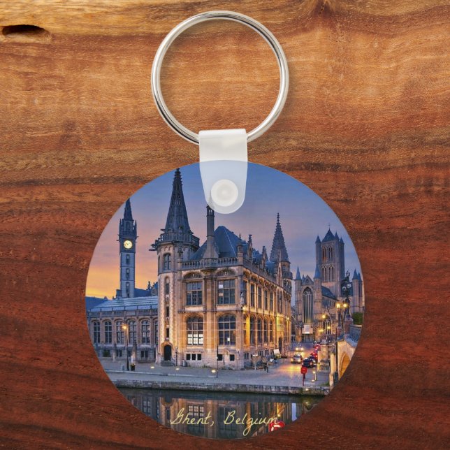 Llavero Gante, Bélgica bajo el sol (Anverso)