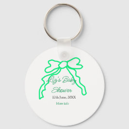 Llavero Garabato verde de la ducha bebé añadir nombre de l