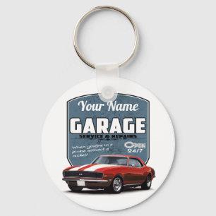 Llavero Garaje personalizado de Camaro