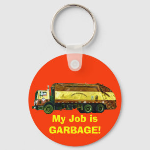 Llavero GARBAGE DE DESECHO TRUCK Funny Art Keychain