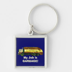Llavero GARBAGE DE DESECHO TRUCK Funny Art Keychain