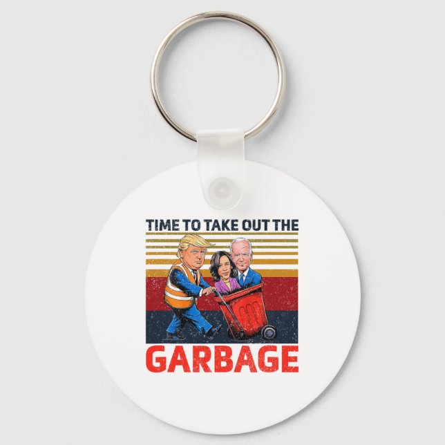Llavero Garbyge Para El Momento Divertido De Trump 2024 Pa (Anverso)