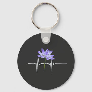 Llavero Gardenador de flores moradas