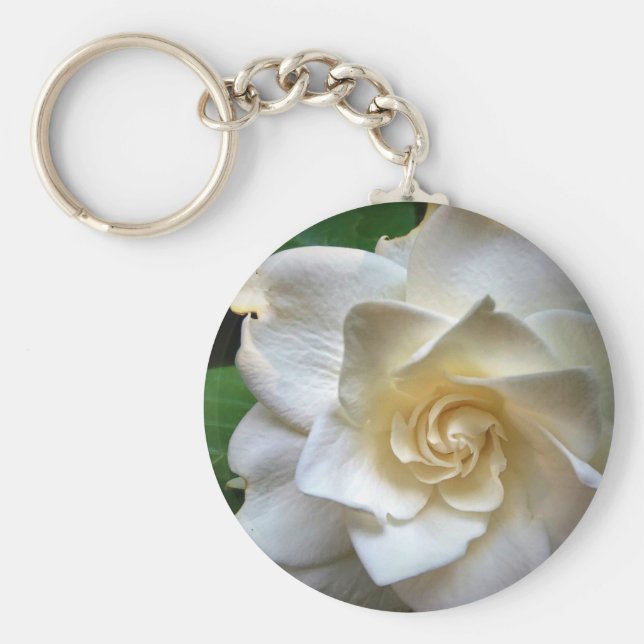 Llavero Gardenia blanca (Frente)