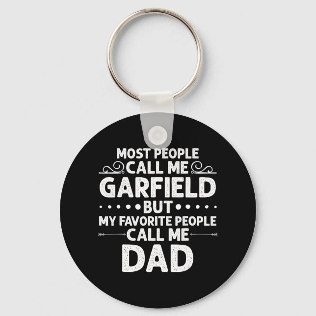Llavero GARFIELD Gift Name Fun Padre's Day Personalized M (Anverso)