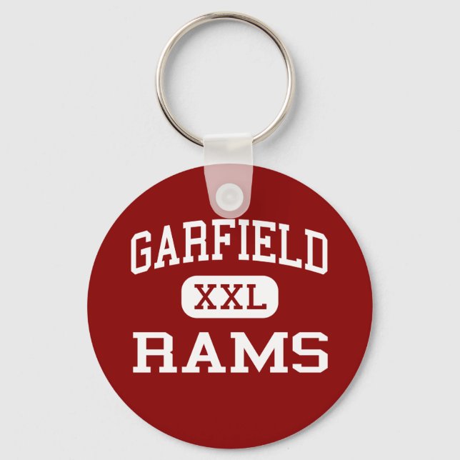 Llavero Garfield - Rams - High School - Akron Ohio (Anverso)
