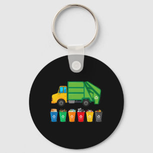 Llavero Garge Truck Reuse Recycle Trash Collector Earth Da
