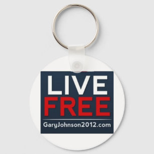 Llavero Gary libre viva Johnson para el presidente 2012