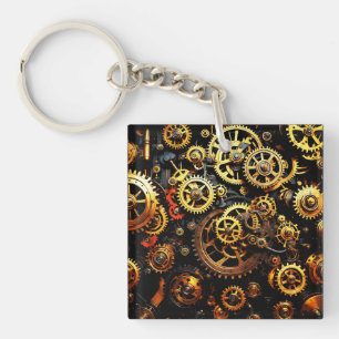 Llavero Gases de relojería de Steampunk 1004