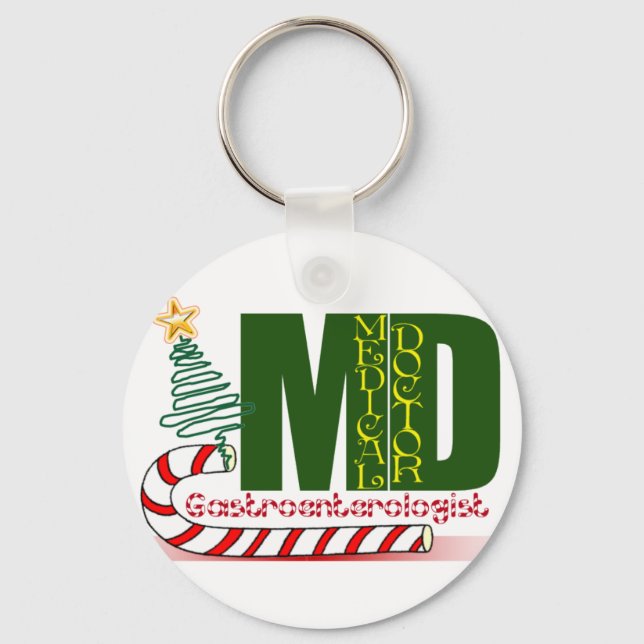 Llavero GASTROENTEROLOGISTA navidad (Anverso)