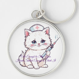 Llavero Gata Enfermera Personalizada Habilidosa Suficiente