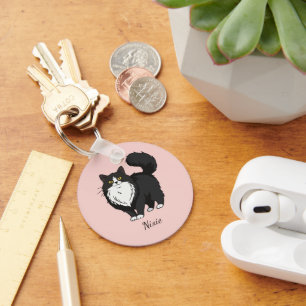 Llavero Gata Esmoquin Mamá Personalizada