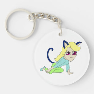 Llavero gatita chibi