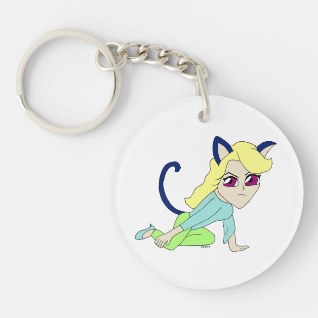 Llavero gatita chibi (Frente)