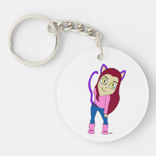 Llavero gatita chibi (Frente)