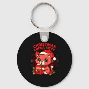 Llavero Gatito de Cocoa de Navidad Kawaii