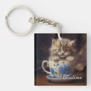 Llavero Gatito de la hora del té