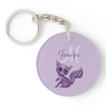 Gatito de la púrpura del monograma