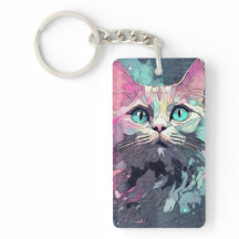 Gatito de ojos azules místicos | Gato lindo