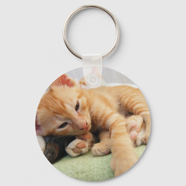 Llavero Gatito de tigre mate (Anverso)