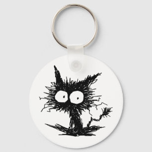 Llavero Gatito desalinado negro GabiGabi