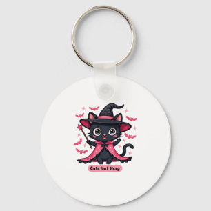 Llavero Gatito gótico de rosa � dulce, pero hechizado Over