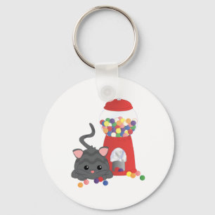 Llavero Gatito que juega con Gumballs