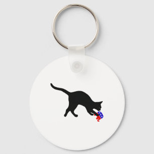 Llavero Gato Abrazando A Gop Elephant Funny Democat