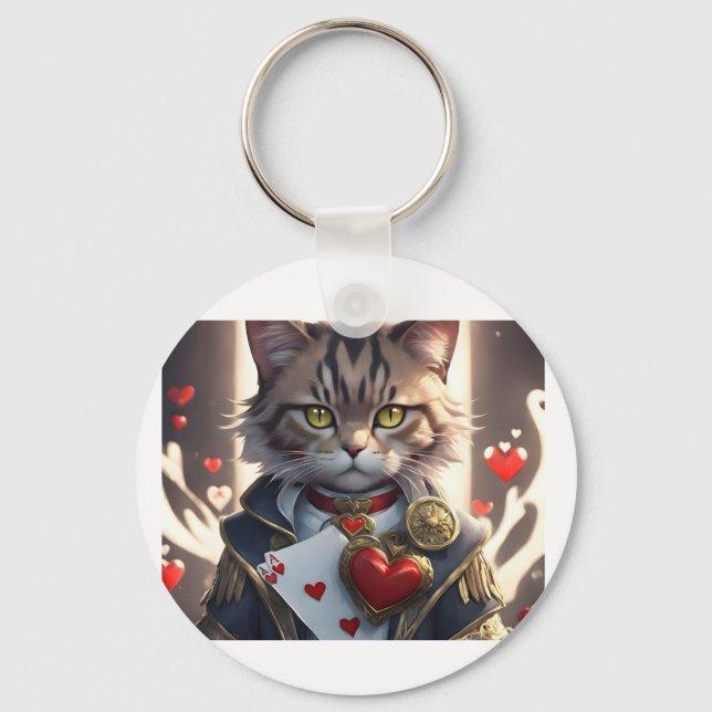Llavero Gato Ace of Hearts (Anverso)