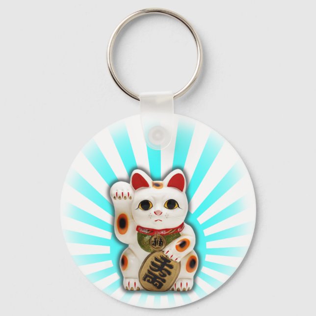 Llavero Gato afortunado (Maneki-neko) (Anverso)