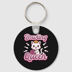 Llavero Gato anime de Kawaii de una reina de boliche