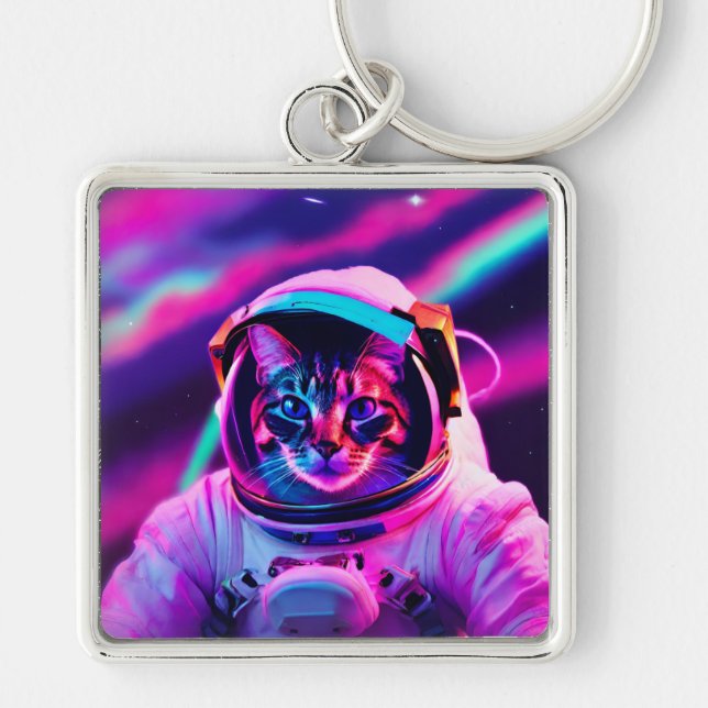Llavero gato astronauta (Frente)