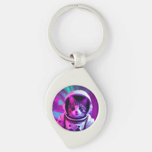 Llavero gato astronauta