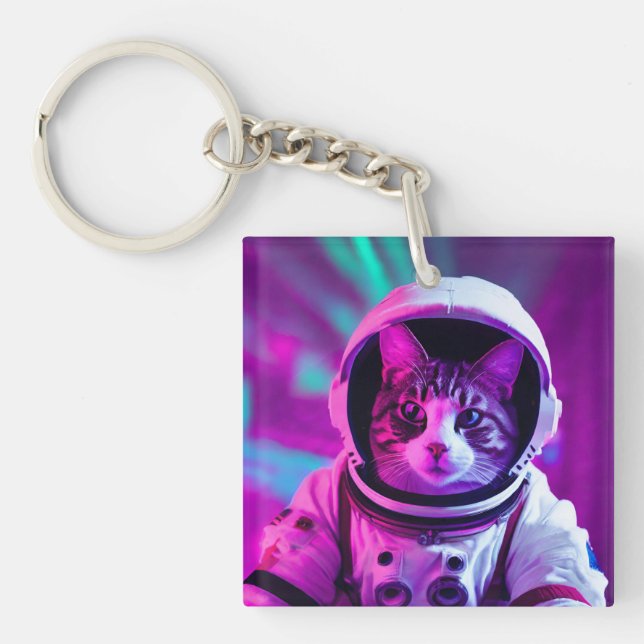 Llavero gato astronauta (Frente)