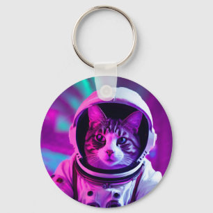 Llavero gato astronauta