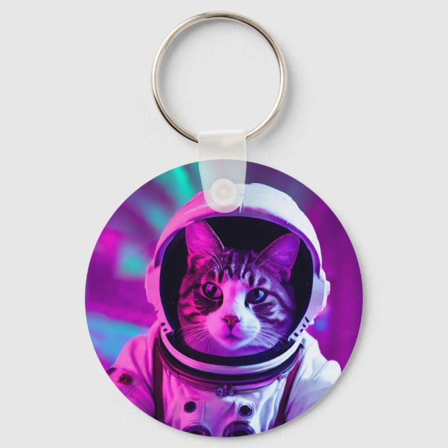 Llavero gato astronauta (Anverso)