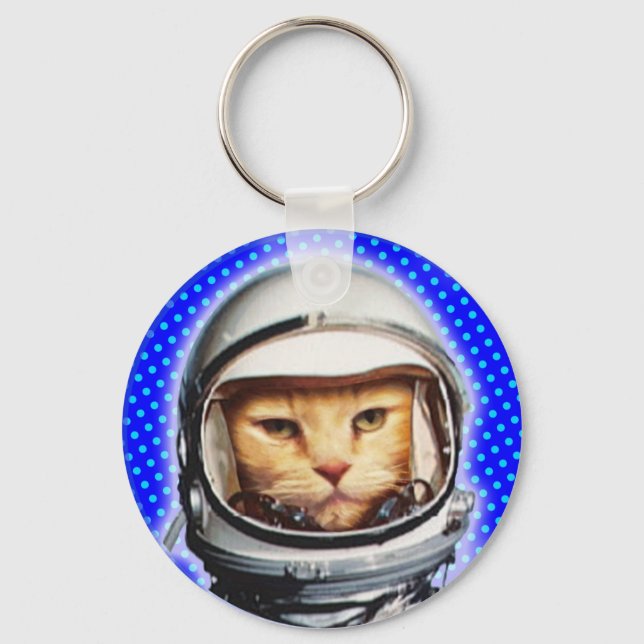 Llavero Gato astronauta (Anverso)